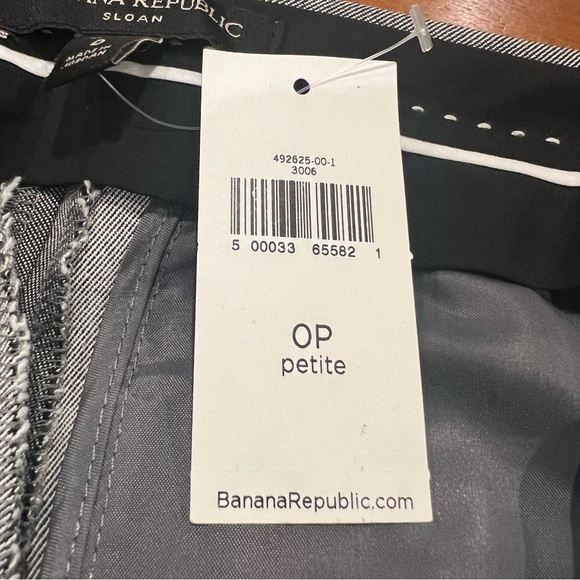 SOLD Banana Republic Petite Skinny Sloan Pant Dark Gray 0P Mid-Rise Bi-Stretch - Picture 11 of 16